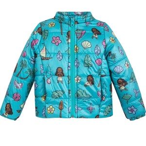 Disney Moana Puffer Jackets Girls